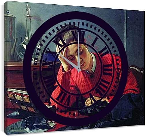 Часы картина - Швея. Маковский Константин