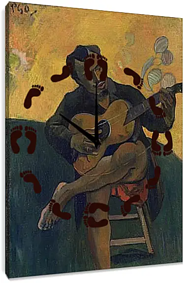 Часы картина - The Guitar Player. Поль Гоген