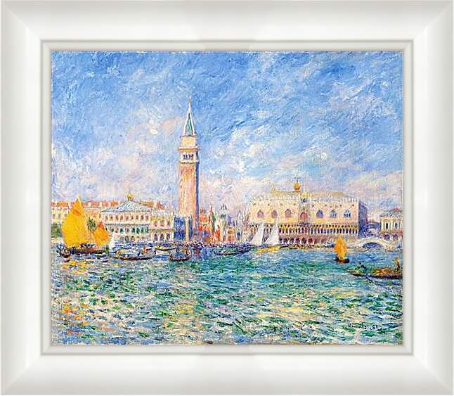 Картина в раме - The Doges Palace, Venice. Пьер Огюст Ренуар