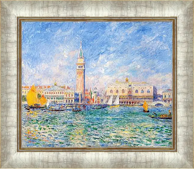 Картина в раме - The Doges Palace, Venice. Пьер Огюст Ренуар