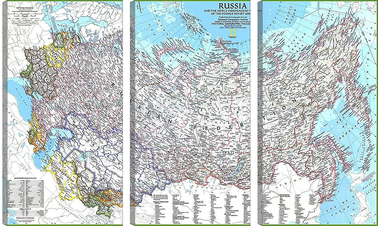 Модульная картина - Карта России