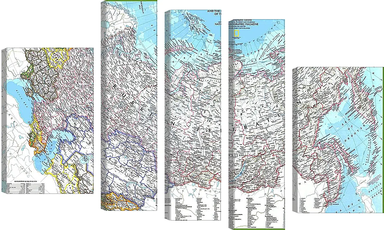 Модульная картина - Карта России