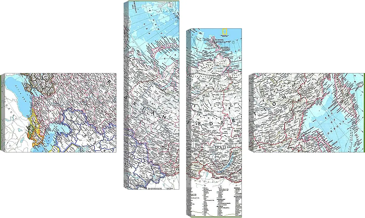 Модульная картина - Карта России