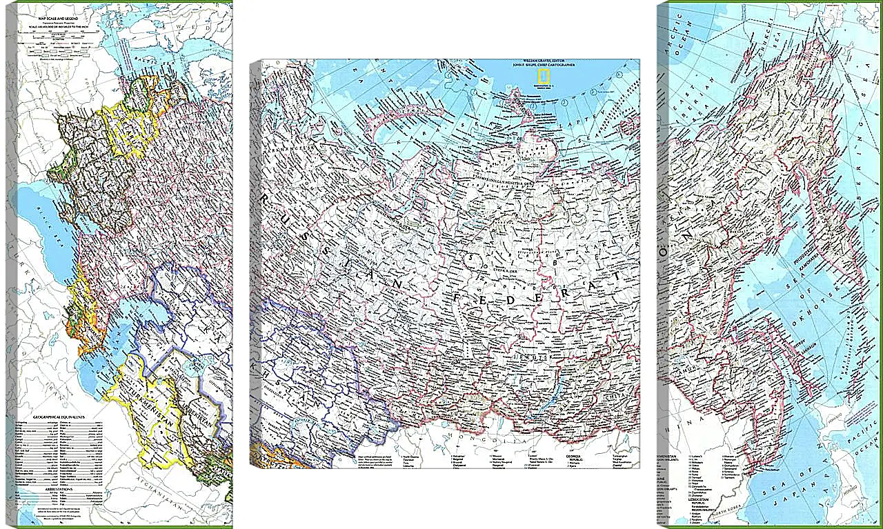 Модульная картина - Карта России