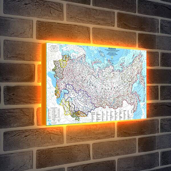 Лайтбокс световая панель - Карта России