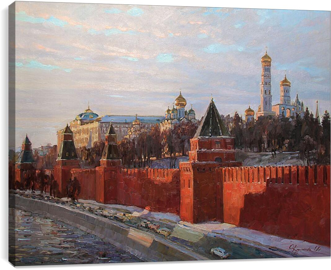 Постер и плакат - Вечерние краски Кремля