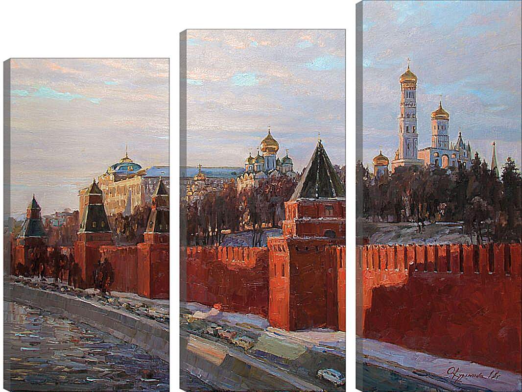 Модульная картина - Вечерние краски Кремля