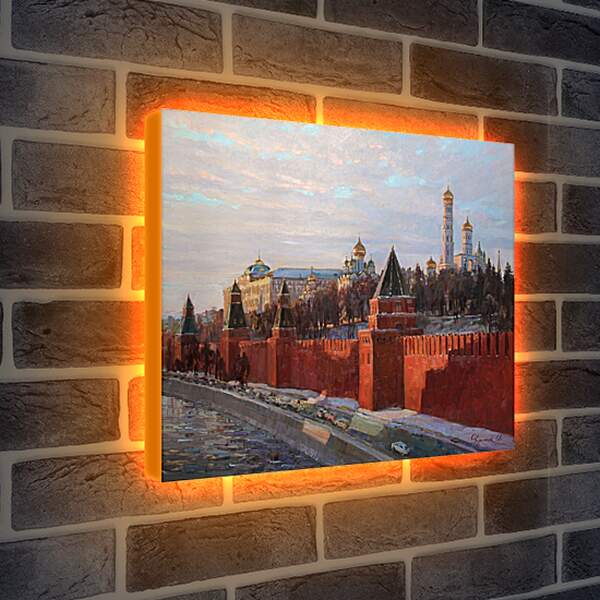 Лайтбокс световая панель - Вечерние краски Кремля