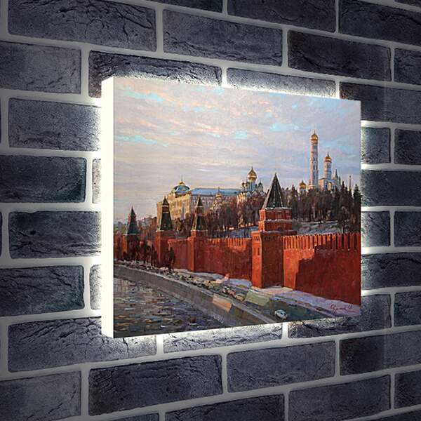 Лайтбокс световая панель - Вечерние краски Кремля