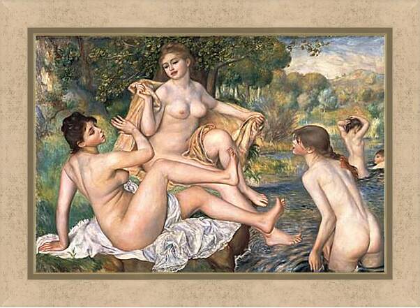 Картина в раме - The Large Bathers. Пьер Огюст Ренуар