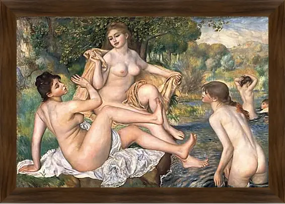 Картина в раме - The Large Bathers. Пьер Огюст Ренуар