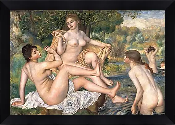 Картина в раме - The Large Bathers. Пьер Огюст Ренуар