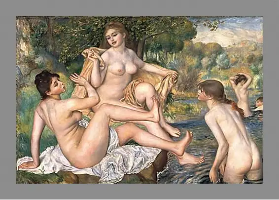 Картина в раме - The Large Bathers. Пьер Огюст Ренуар