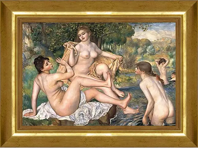 Картина в раме - The Large Bathers. Пьер Огюст Ренуар