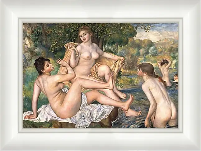 Картина в раме - The Large Bathers. Пьер Огюст Ренуар