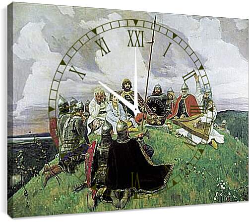 Часы картина - Баян. Виктор Васнецов