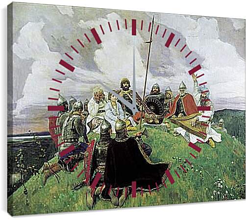 Часы картина - Баян. Виктор Васнецов
