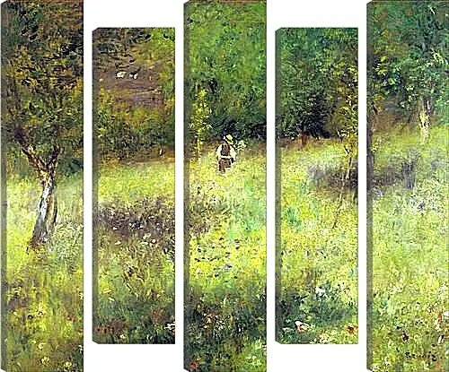 Модульная картина - Spring at Chatou. Пьер Огюст Ренуар