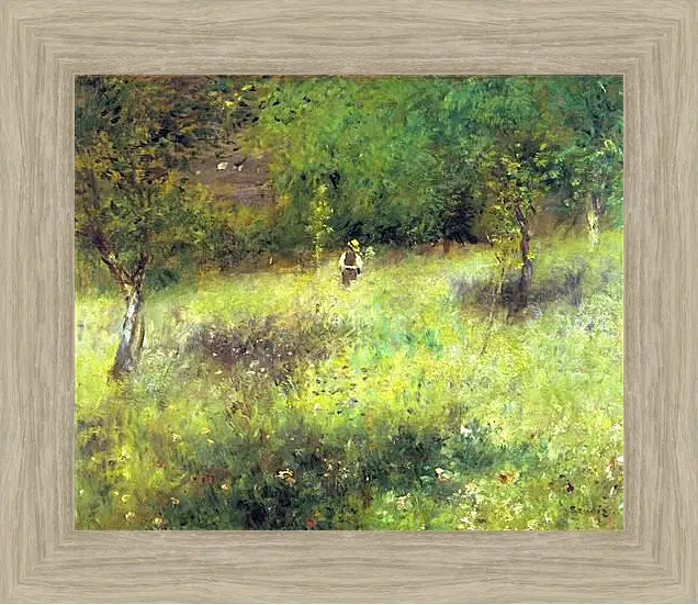 Картина в раме - Spring at Chatou. Пьер Огюст Ренуар