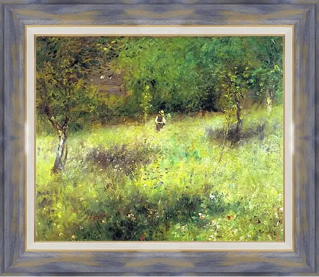 Картина в раме - Spring at Chatou. Пьер Огюст Ренуар