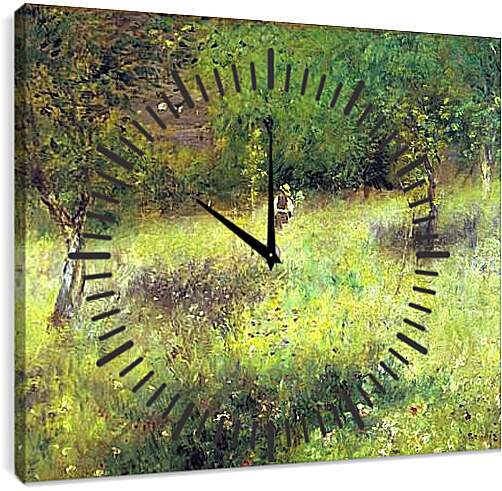 Часы картина - Spring at Chatou. Пьер Огюст Ренуар
