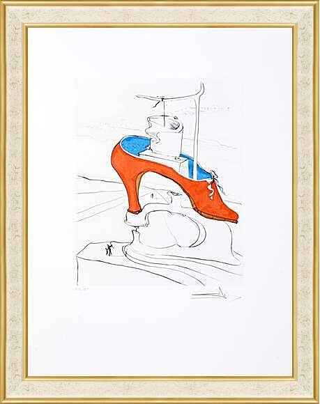 Картина в раме - Божественная туфля Гала. Сальвадор Дали
