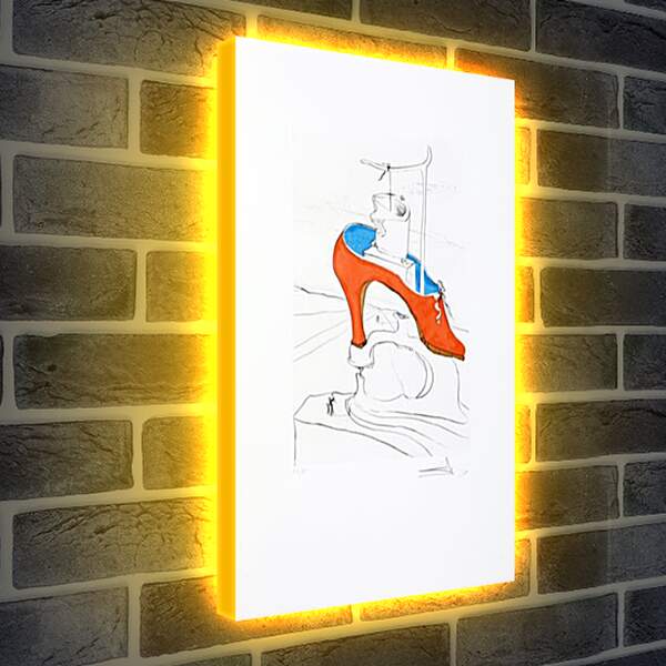 Лайтбокс световая панель - Божественная туфля Гала. Сальвадор Дали