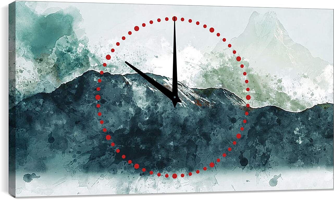 Часы картина - Холмы