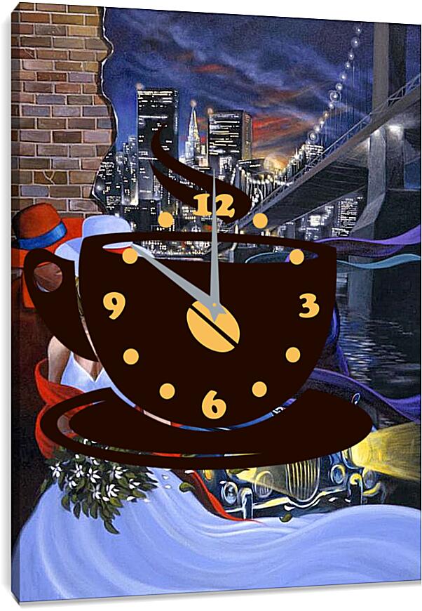 Часы картина - Нью-Йорк