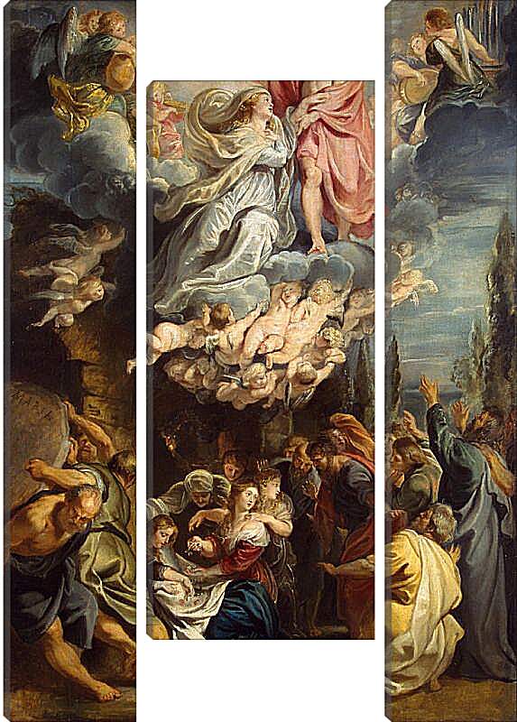 Модульная картина - Coronation of the Virgin. Питер Пауль Рубенс