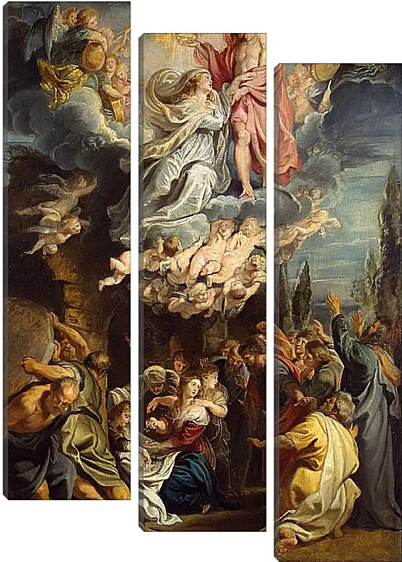 Модульная картина - Coronation of the Virgin. Питер Пауль Рубенс