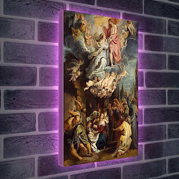 Лайтбокс световая панель - Coronation of the Virgin. Питер Пауль Рубенс