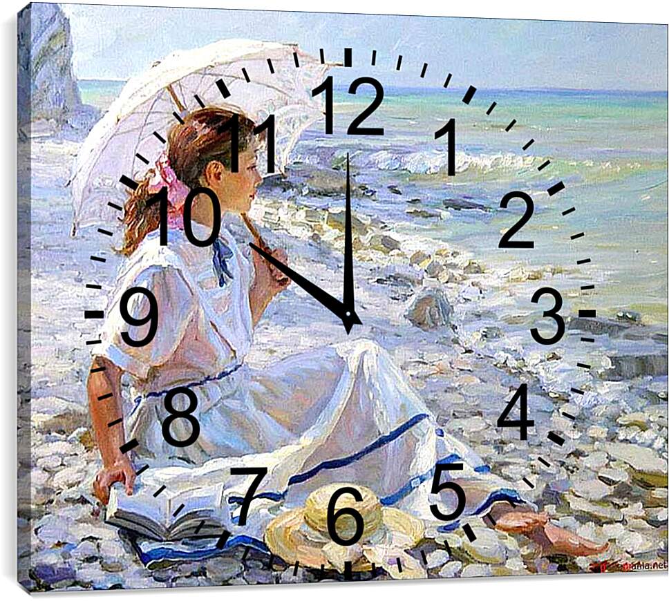 Часы картина - На берегу