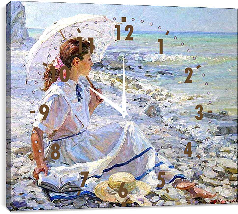 Часы картина - На берегу