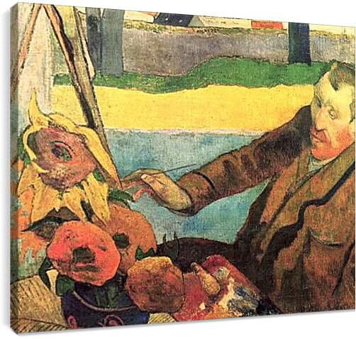 Постер и плакат - Van Gogh Painting Sunflowers Ned. Поль Гоген