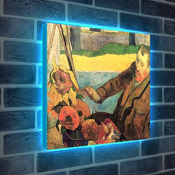 Лайтбокс световая панель - Van Gogh Painting Sunflowers Ned. Поль Гоген