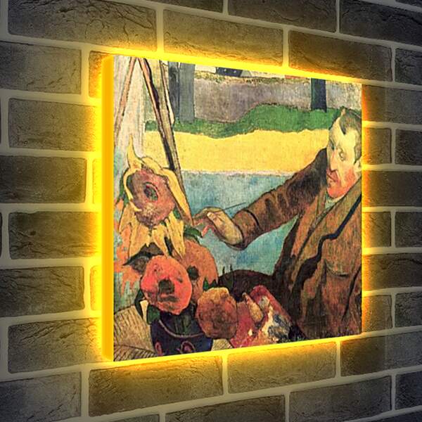Лайтбокс световая панель - Van Gogh Painting Sunflowers Ned. Поль Гоген