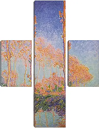 Модульная картина - Poplars. Клод Моне