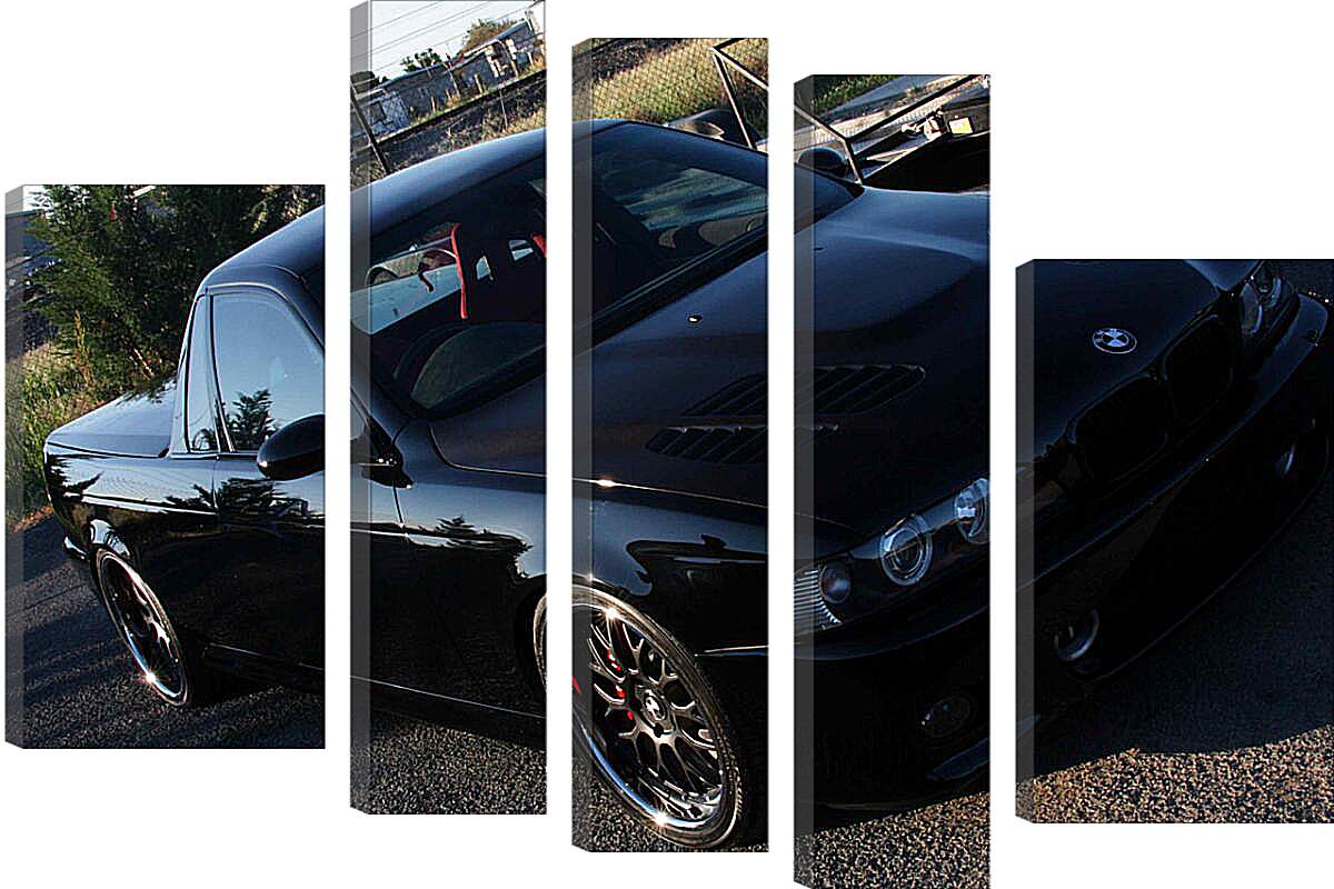 Модульная картина - Черная BMW