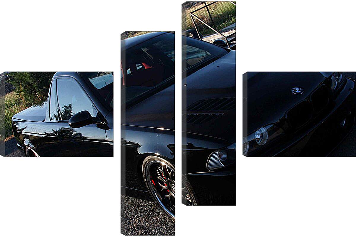 Модульная картина - Черная BMW
