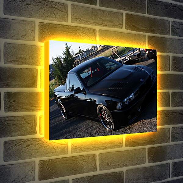 Лайтбокс световая панель - Черная BMW