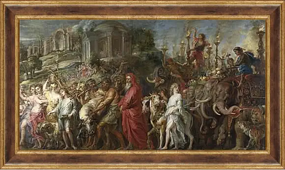 Картина в раме - A Roman Triumph. Питер Пауль Рубенс