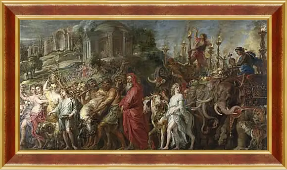 Картина в раме - A Roman Triumph. Питер Пауль Рубенс