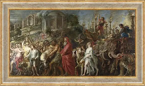 Картина в раме - A Roman Triumph. Питер Пауль Рубенс