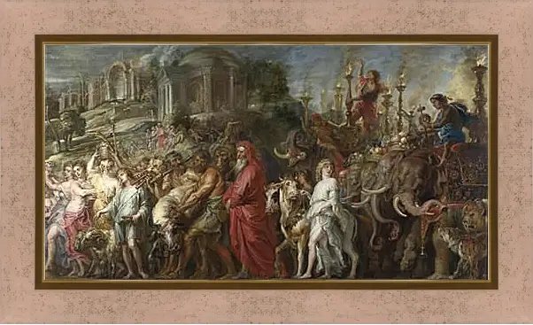 Картина в раме - A Roman Triumph. Питер Пауль Рубенс