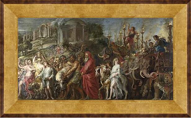 Картина в раме - A Roman Triumph. Питер Пауль Рубенс
