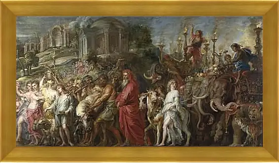 Картина в раме - A Roman Triumph. Питер Пауль Рубенс