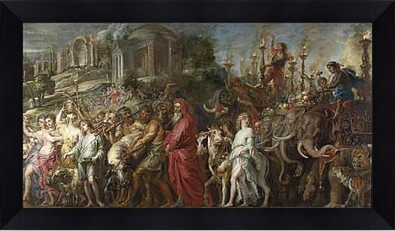 Картина в раме - A Roman Triumph. Питер Пауль Рубенс