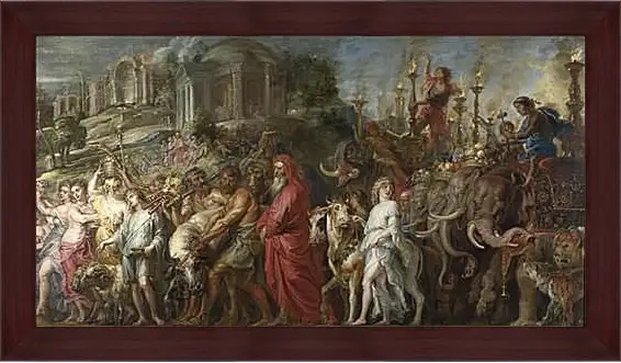 Картина в раме - A Roman Triumph. Питер Пауль Рубенс