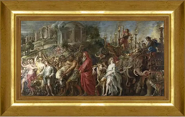 Картина в раме - A Roman Triumph. Питер Пауль Рубенс